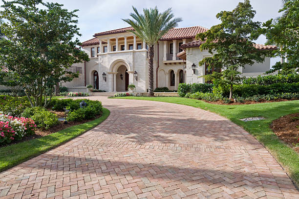 Driveway paver landscaping integration